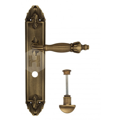 Дверная ручка на планке Venezia Olimpo VNZ2543 PL90 бронза матовая