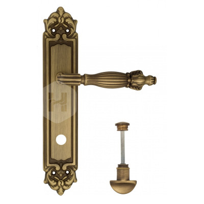 Дверная ручка на планке Venezia Olimpo VNZ1110 PL96 бронза матовая