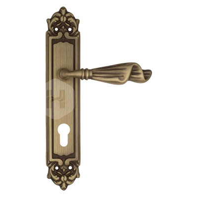 Дверная ручка на планке Venezia Opera VNZ3802 PL96 бронза матовая