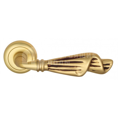 Дверная ручка Venezia Opera VNZ1736 D1 французское золото + коричневый