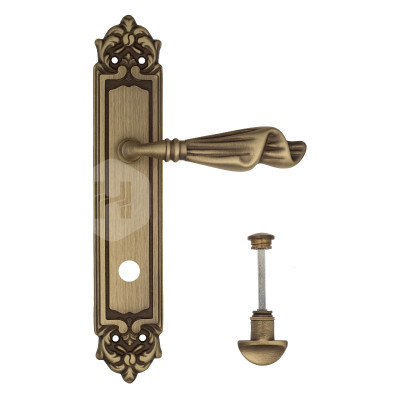 Дверная ручка на планке Venezia Opera VNZ3801 PL96 бронза матовая