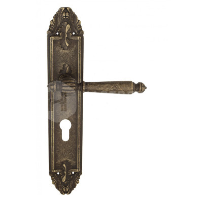 Дверная ручка на планке Venezia Pellestrina VNZ2555 PL90 бронза античная