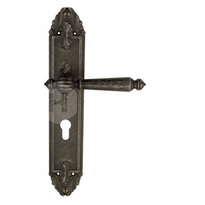 Дверная ручка на планке Venezia Pellestrina VNZ2556 PL90 состаренное серебро