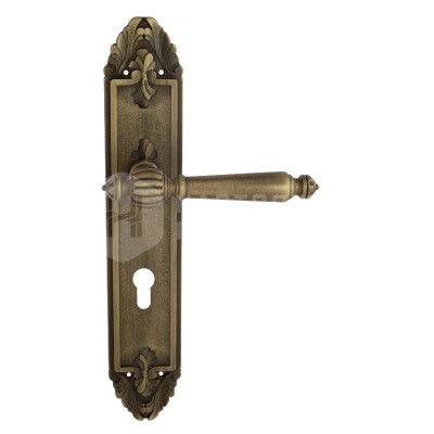 Дверная ручка на планке Venezia Pellestrina VNZ2617 PL90 бронза матовая