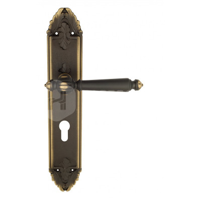 Дверная ручка на планке Venezia Pellestrina VNZ2559 PL90 бронза темная