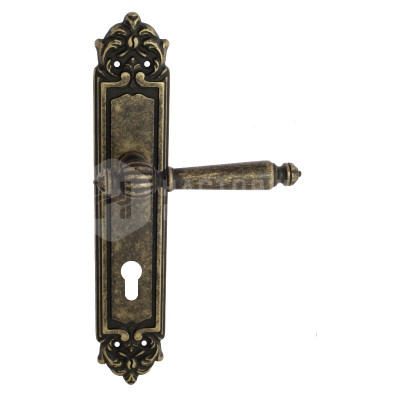 Дверная ручка на планке Venezia Pellestrina VNZ2067 PL96 бронза античная