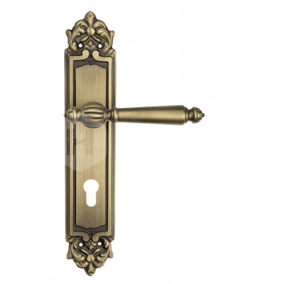 Дверная ручка на планке Venezia Pellestrina VNZ450 PL96 бронза матовая
