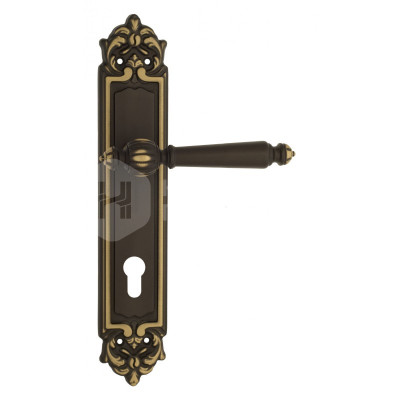 Дверная ручка на планке Venezia Pellestrina VNZ1271 PL96 бронза темная