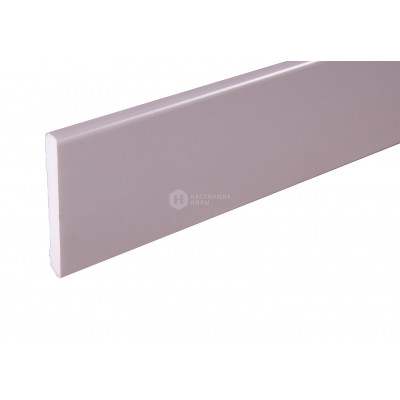 Плинтус Arbiton Stiq S0810 светлый серый, 2400*80*10 мм