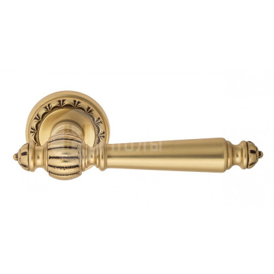 Дверная ручка Venezia Pellestrina VNZ1240 D2 французское золото + коричневый