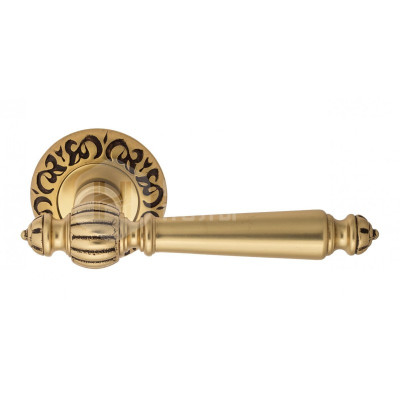 Дверная ручка Venezia Pellestrina VNZ1244 D4 французское золото + коричневый