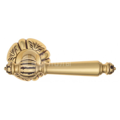 Дверная ручка Venezia Pellestrina VNZ1672 D5 французское золото + коричневый