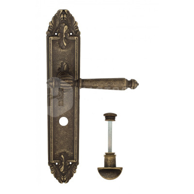 Дверная ручка на планке Venezia Pellestrina VNZ2561 PL90 бронза античная