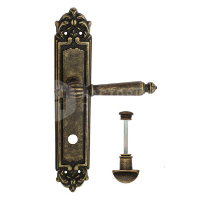 Дверная ручка на планке Venezia Pellestrina VNZ2060 PL96 бронза античная