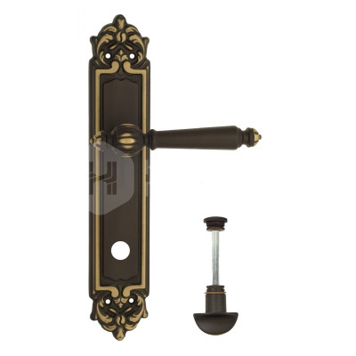 Дверная ручка на планке Venezia Pellestrina VNZ1275 PL96 бронза темная