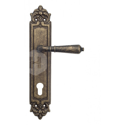 Дверная ручка на планке Venezia Vignole VNZ486 PL96 бронза античная