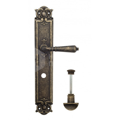 Дверная ручка на планке Venezia Vignole VNZ497 PL97 бронза античная