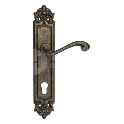 Дверная ручка на планке Venezia Vivaldi VNZ515 PL96 бронза античная