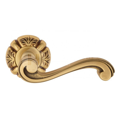 Дверная ручка Venezia Vivaldi VNZ2765 D5 французское золото + коричневый