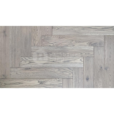 Паркет Елочка Goldenwood Дуб Кашемир Натур матовый лак, 600*110*12.2 мм