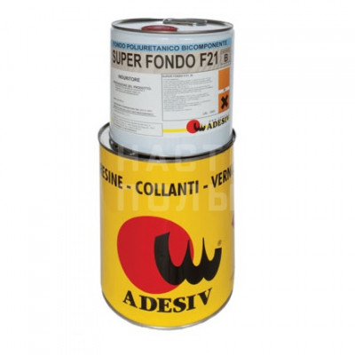 Двухкомпонентная полиуретановая грунтовка Adesiv Super Fondo F21, 7.5 кг