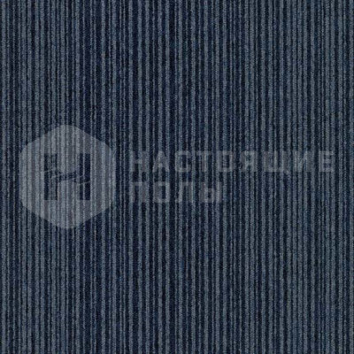 Ковровая плитка Amtico Foundry Acoustic backing Midnight and Cornflower Stripe, 500*500*7.4 мм
