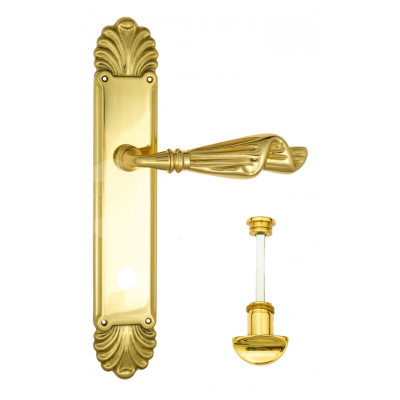 Дверная ручка на планке Venezia Opera VNZ1857 PL87 золото 24K