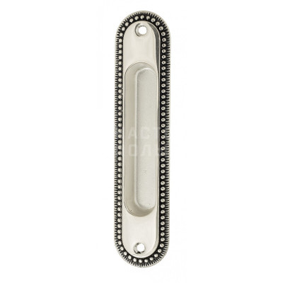 Ручка для раздвижных дверей Venezia U133 VNZ2041 натуральное серебро + черный (1 шт)