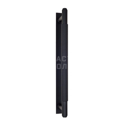 Дверная ручка скоба Venezia Exa Zig PL-Y VNZ4069 черный матовый, 340 мм (290 мм)