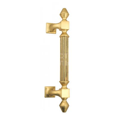 Дверная ручка скоба Venezia Imperione VNZ3201 французcкое золото + коричневый, 365 мм (235 мм)
