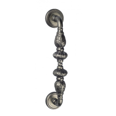 Дверная ручка скоба Venezia Lucrecia VNZ567 D3 состаренное серебро, 305 мм (250 мм)