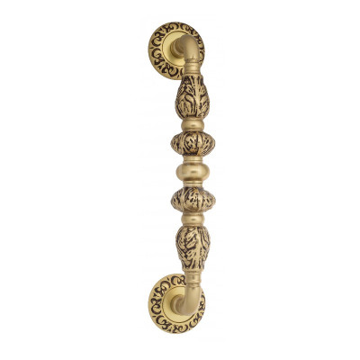 Дверная ручка скоба Venezia Lucrecia VNZ970 D4 французское золото + коричневый, 310 мм (250 мм)
