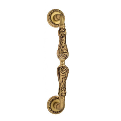 Дверная ручка скоба Venezia Monte Cristo VNZ972 D2 французское золото + коричневый, 313 мм (260 мм)