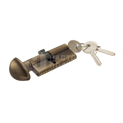 Цилиндр Venezia VNZ1428 (25/10/35) ключ-вертушка, бронза матовая