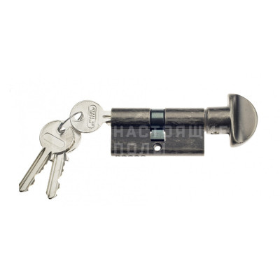 Цилиндр Venezia VNZ628 (30/10/30) ключ-вертушка, состаренное серебро