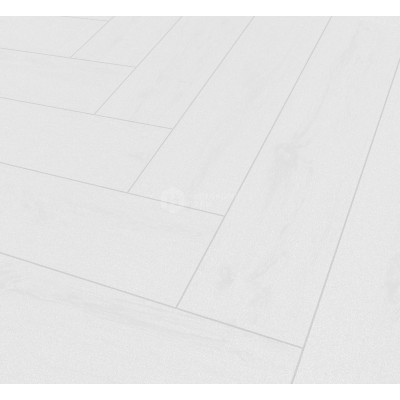 SPС плитка елочка the Floor Herringbone D2935HB White, 740*148*6 мм