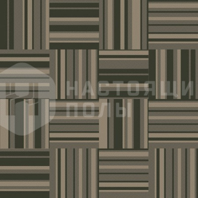Ковровая плитка Ege Rawline Scala Denim Stripe Green, 480 x 480 мм
