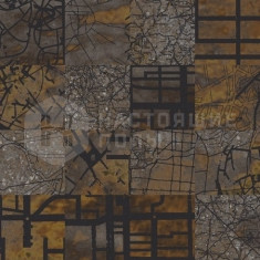 Highline Loop Aerial Map Brown, 480 x 480 мм