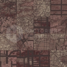 Highline 1100 Aerial Map Dark Beige, 480 x 480 мм