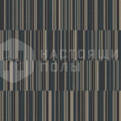 Ковровая плитка Ege Highline 1100 Hemp Lines Blue 2, 480 x 480 мм