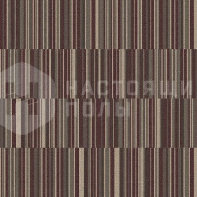 Ковровая плитка Ege Highline 80/20 1400 Hemp Lines Brown, 480 x 480 мм