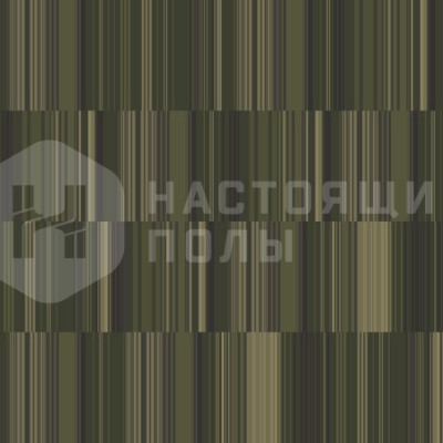 Ковровая плитка Ege Highline 80/20 1400 Solid Stripe Green, 480 x 480 мм