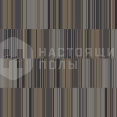 Ковровая плитка Ege Highline 80/20 1400 Solid Stripe Grey, 480 x 480 мм