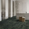 Ковровая плитка Ege Highline 80/20 1400 Stripy Velvet Green, 480 x 480 мм