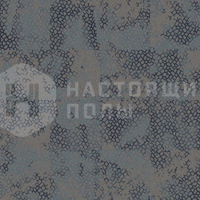 Ковровая плитка Ege Highline 80/20 1400 Tangle Dark Blue, 480 x 480 мм