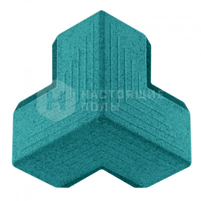 Декоративные панели Muratto Organic Blocks Kubus MUOBKUB04 Turquoise, 141.8*141.5*88.6 мм