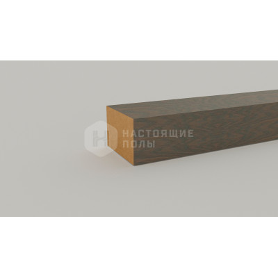 Декоративная рейка Dekart шпон дуба, Серый базальт, 40*60*2800 мм