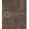Паркет классическая елка Hajnowka DUO Дуб Lacjum Селект копченый брашированный, 15*125*600 мм