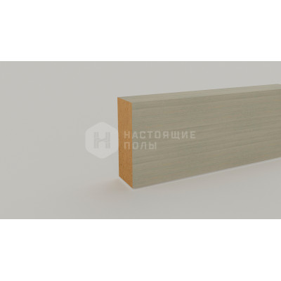 Декоративная рейка Dekart шпон дуба, Серебристо-серый, 100*40*2800 мм