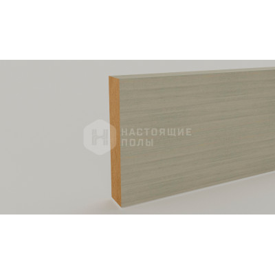 Декоративная рейка Dekart шпон дуба, Серебристо-серый, 150*30*2800 мм